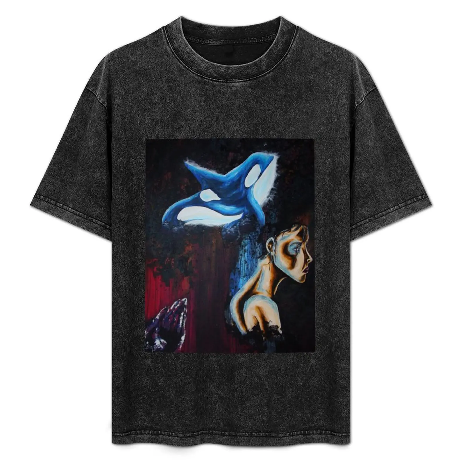 

Tilikum | Orca with portrait T-Shirt t shirt man casual t shirts for man graphic tees T-Shirt
