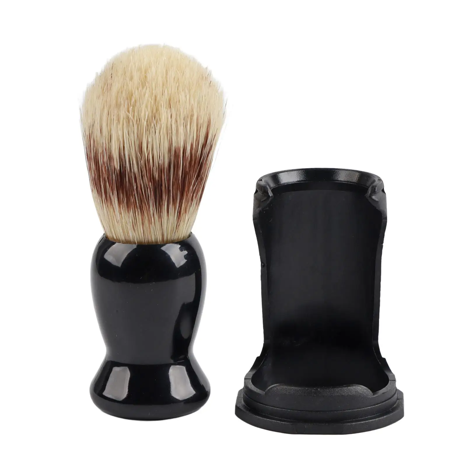 

Nose Hair Clipper Trimmer & Soft Bristle Shaving Brush Set with Drip Stand