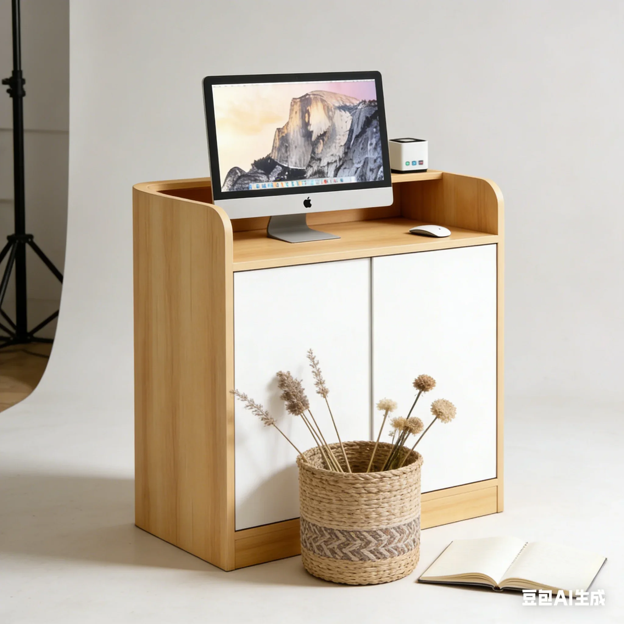 AOLIVIYA Simple Bar Counter Reception Desk For Store Beauty Salon Clothing Shop Cashier Modern Commercial B638972