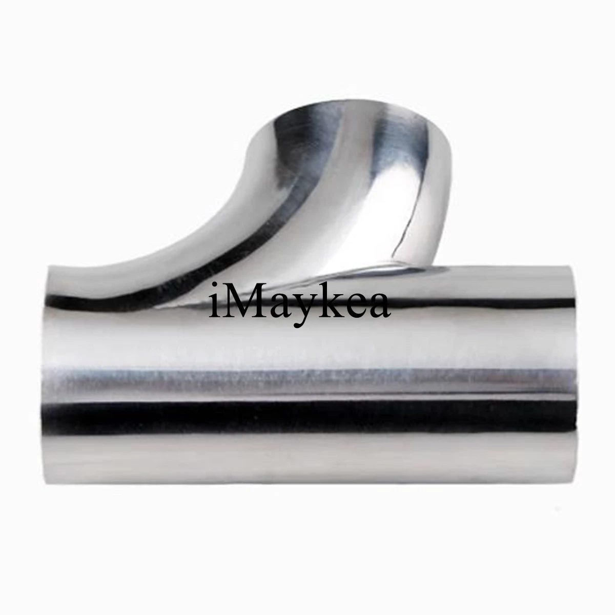 2" Stainless Steel 304 Welding OD 51mm Sanitary Tee 3 Way 90 Degree R Type Shape Pipe Fitting