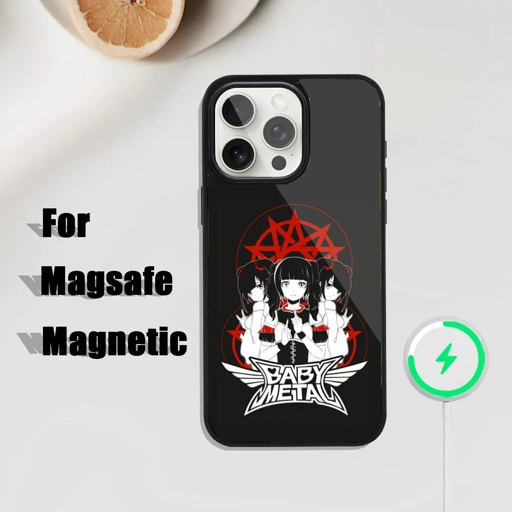 Singer Band B-Babymetal Phone Case For iPhone 16,15,14,13,12,11,Plus,Pro,Max Mini Magsafe Magnetic Wireless Charging