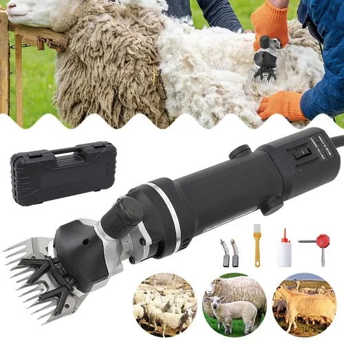 Tondeuse électrique pour moutons 350W avec lame à 13 dents droites, cisailles à laine haute puissance, faible vibration, tondeuse à poils pour bétail, équipement de tonte pour moutons, chèvres, alpaga