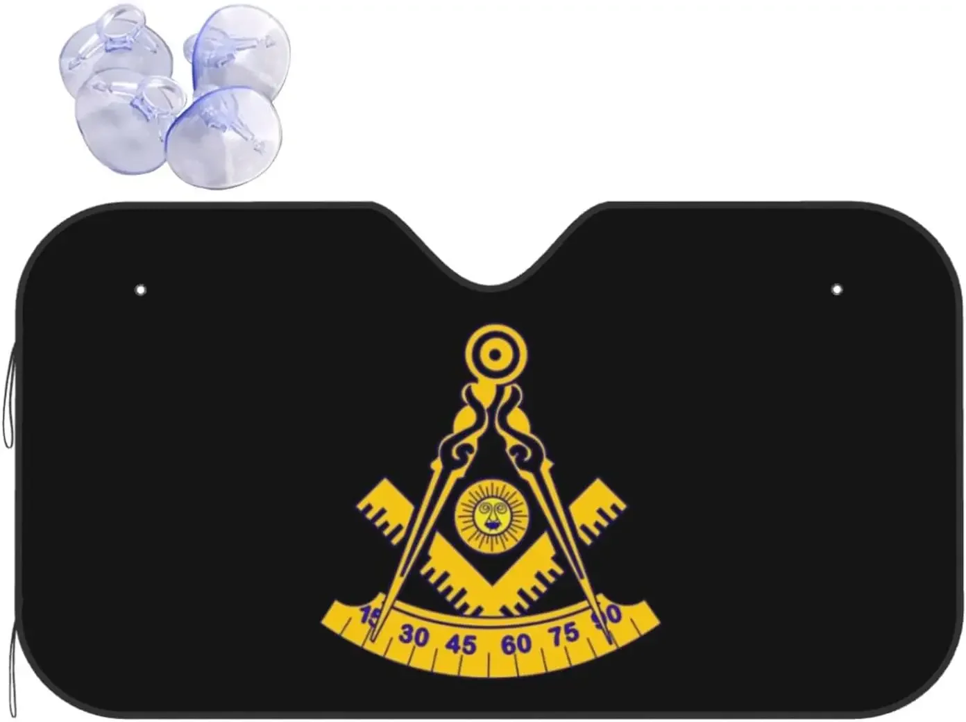 Freemason Past Master Car Windshield Sun Shade Keeps Out Uv Rays Protects Vehicle for Car Truck Or SUV Keep Your Vehicle Cool