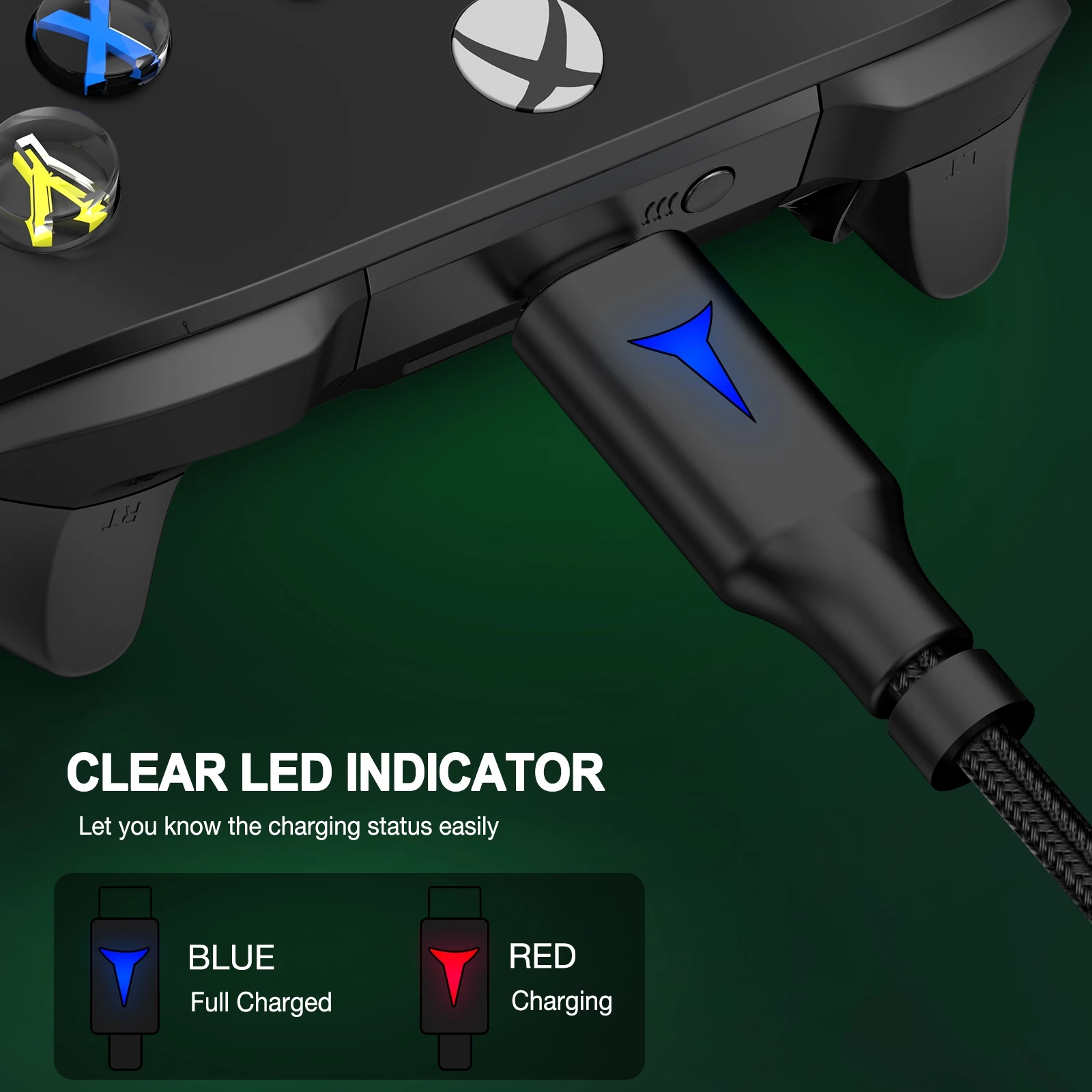 DinoFireXBOX One S/X 및 XBOX 시리즈 X/S 충전식 배터리 팩, 충전 케이블 포함, 2*1400mAh