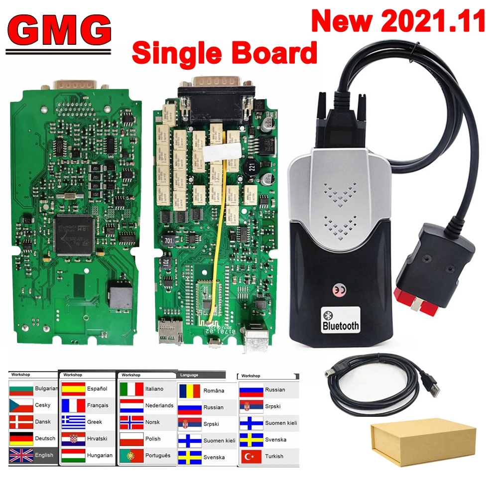 10PCS Multidiag Pro Upgrade Firmware 3201 Flash 2021.11 Free keygen Bluetooth New VCI Single Board New White NEC Relays FT232RQ