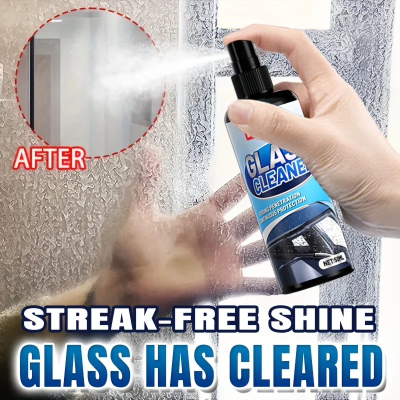 ملمع نافذة السيارة، منظف الزجاج للسيارات، تلميع قوي للنوافذ والبلاستيك، يزيل البقع، مثالي لأبواب الاستحمام والبلاط