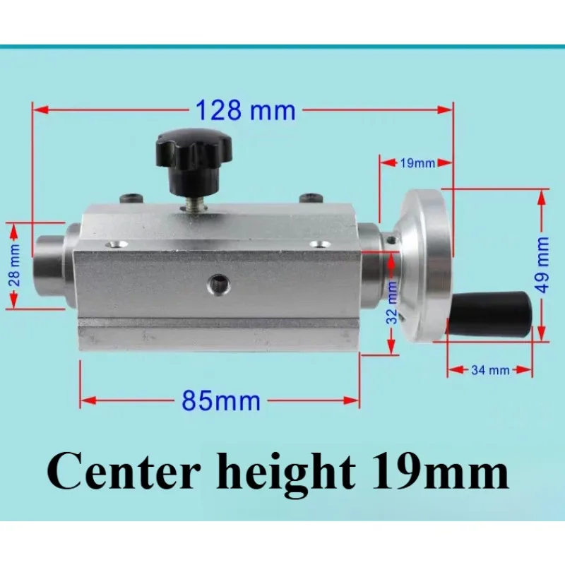 Drilling Tailstock Live Center Silver Metal with Claw for Mini Lathe Machine Revolving Centre Accessories Chuck