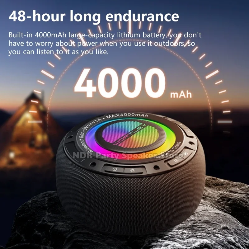 سمّاعات بلوتوث المنزل اللاسلكية الصغيرة الصوت في الهواء الطلق التخييم طبل مضخم الصوت الزائد U القرص كمبيوتر السيارة مكبرات الصوت عالية الجودة