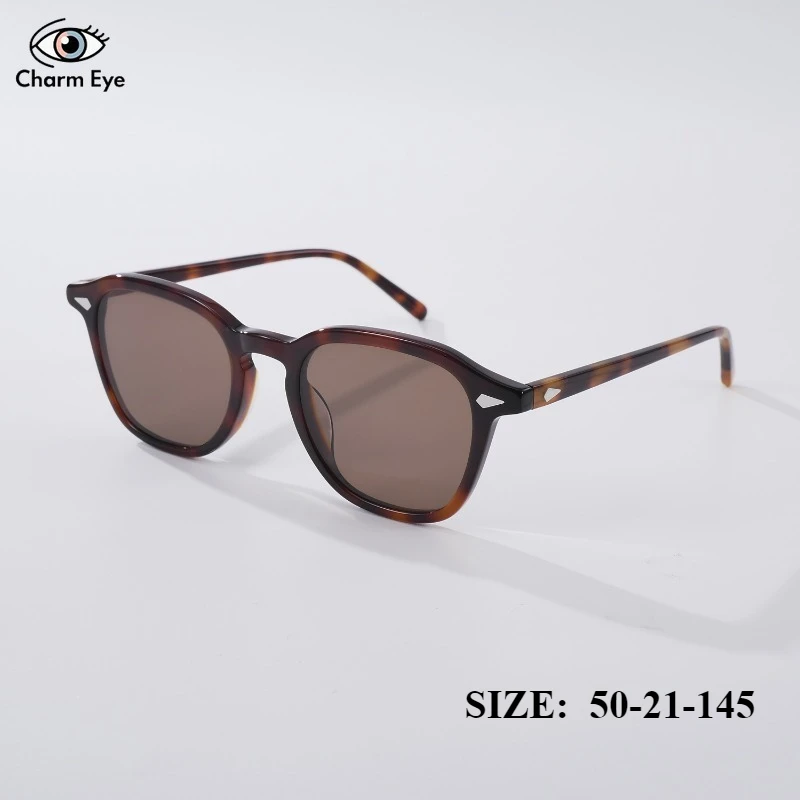 

New Tortoiseshell Colored Sunglasses Outdoor Men Sun Protection Trend High-quality Acetate Square Sun Glasses for Women Retro