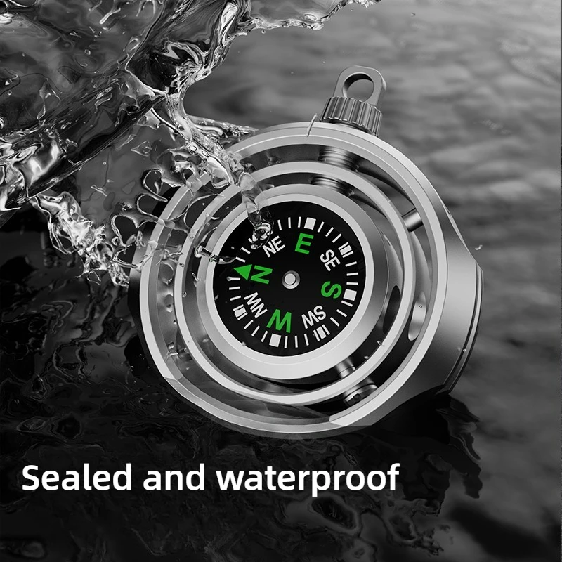 New Compass Fidget Spinner 3D Rotation Decompression Aluminum Alloy Hand Spinner Outdoor EDC Adult Fidget Toys