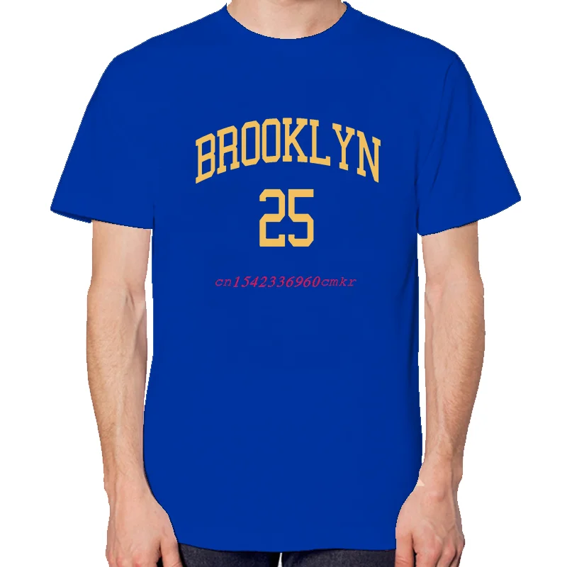 Brooklyn 25 City Yellow Letter Graphic T Shirts Fashion Tees Tops Cotton New Shirts And T-Shirts Unisex Breathable Print T Shirt