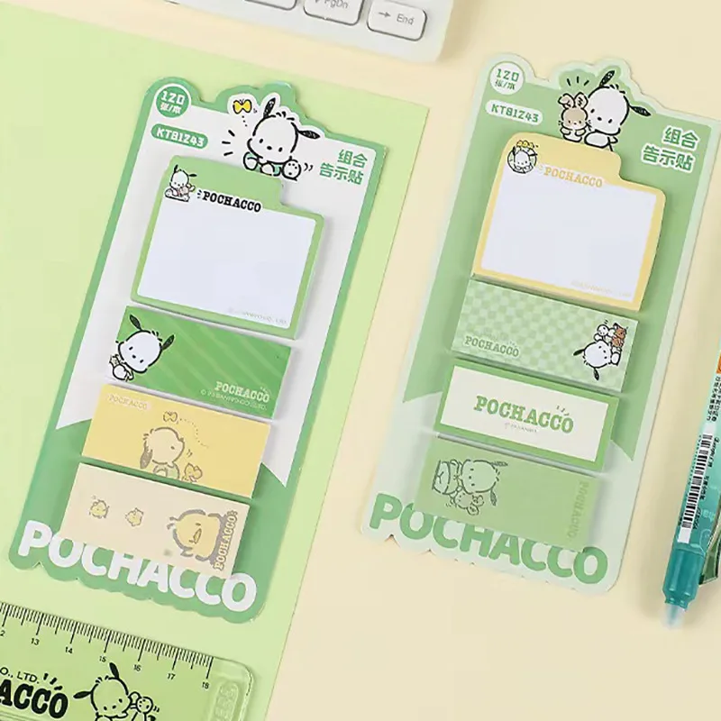 24pcs Sanrio Cartoon Sticker Pachacoo Notice Sticker Note Cartoon Cute Daily Convenient Note Students Supplies Wholesale