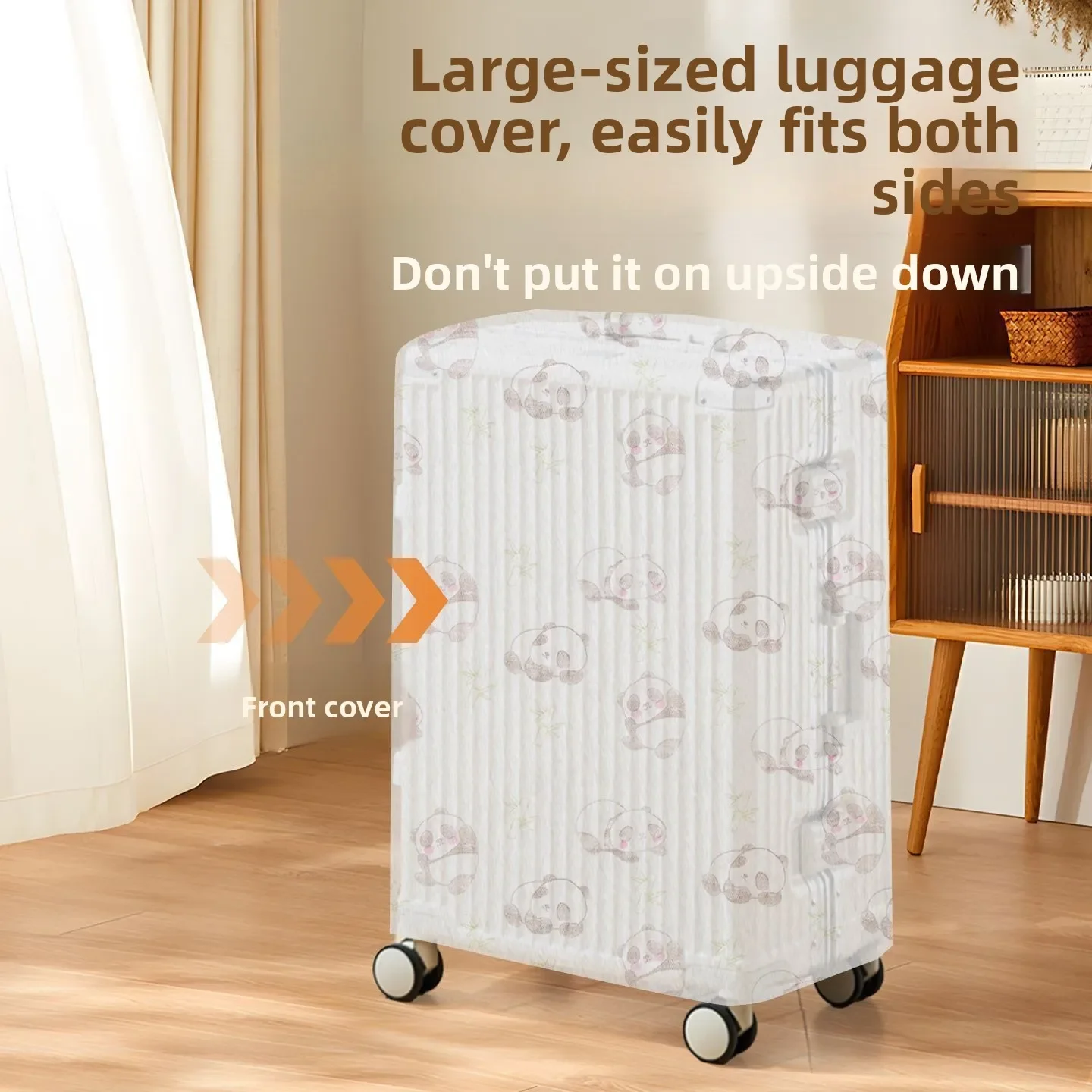 

Luggage Dust Cover Storage Protective Cover Disposable Non-woven Fabric Travel Luggage Storage Protective Cover, Rain Cover