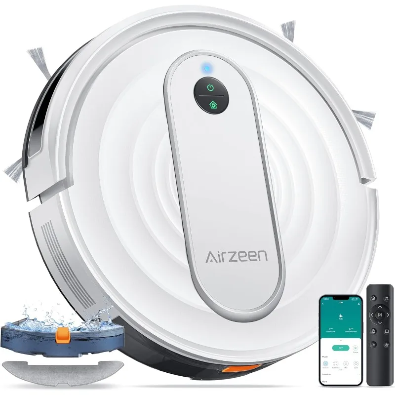 

Robot Vacuum and Mop with 4000Pa Power-Lifting Suction, APP/Alexa Control Robot Vacuum, 3 in 1 Robot Vacuum