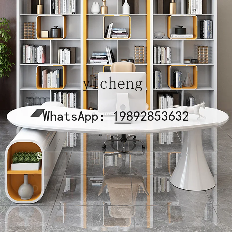 X2  boss table curved creative fashion office medical beauty consulting table manager table home study