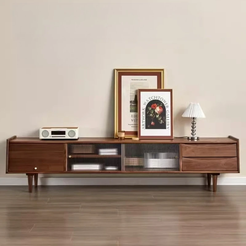 Nordic Solid Wood TV Stands Modern Luxury TV Stands Internet-famous Combination Projector Home Furniture Ein FernseherZY40DSG