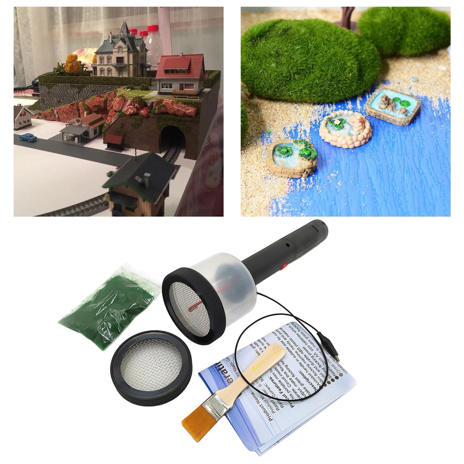 Mini Static Grass Flocking Scenic Modelling for DIY Sand Table