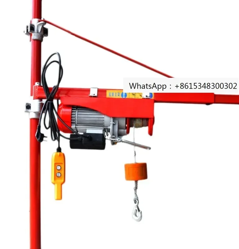 

500kg Portable Electric Rope Winch with 180 degree Swivel Arm