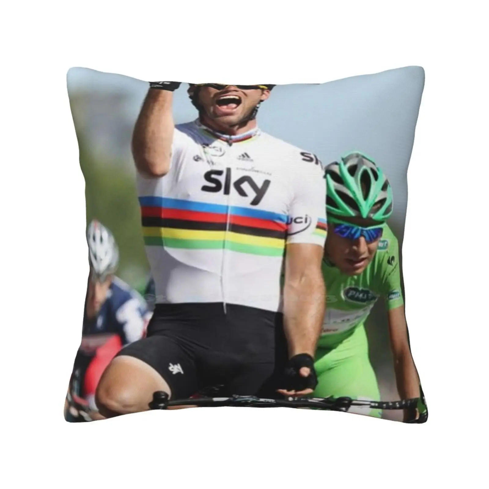 Pillow Cover Hug Pillowcase Mark Cavendish Cycling Bike Race Green Cyclist Team Bicycle Road Sport Sprint Bradley Wiggins