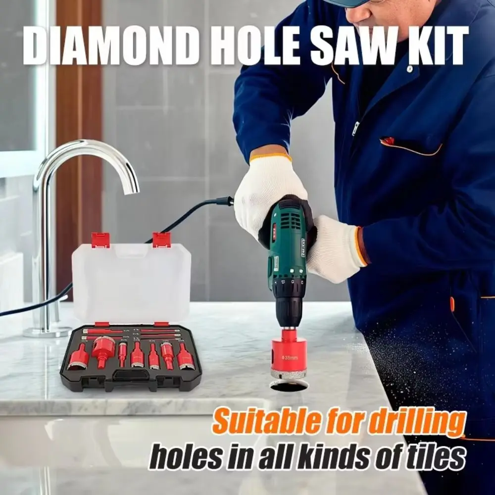 

6-35 мм алмазное сверло для отверстий, шлифовальная головка с алмазным покрытием, открывалка для отверстий в плитке, высокое качество M10, открывалка для сухого сверления