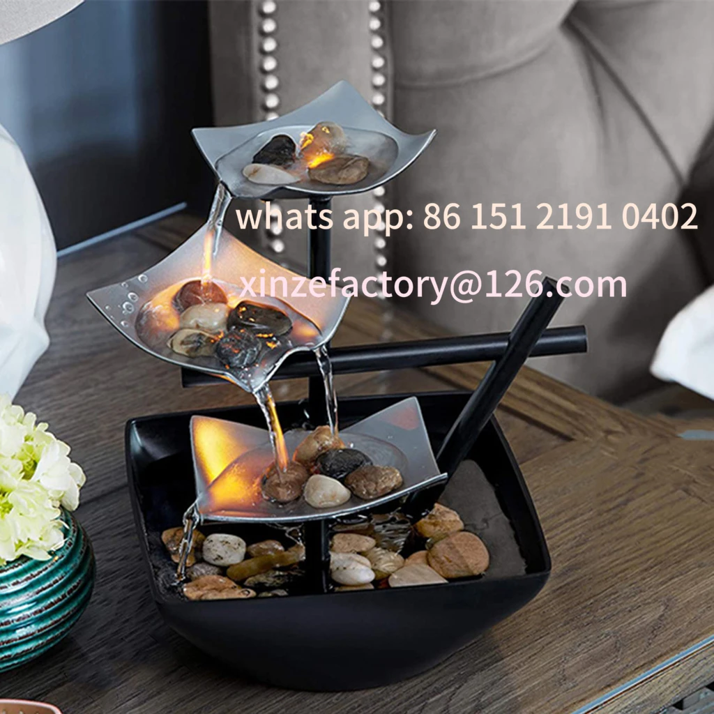 Customizable Relaxation Indoor Tabletop Fountain Tabletop Tabletop Fountains Gifts Fountain for Interior Decoration