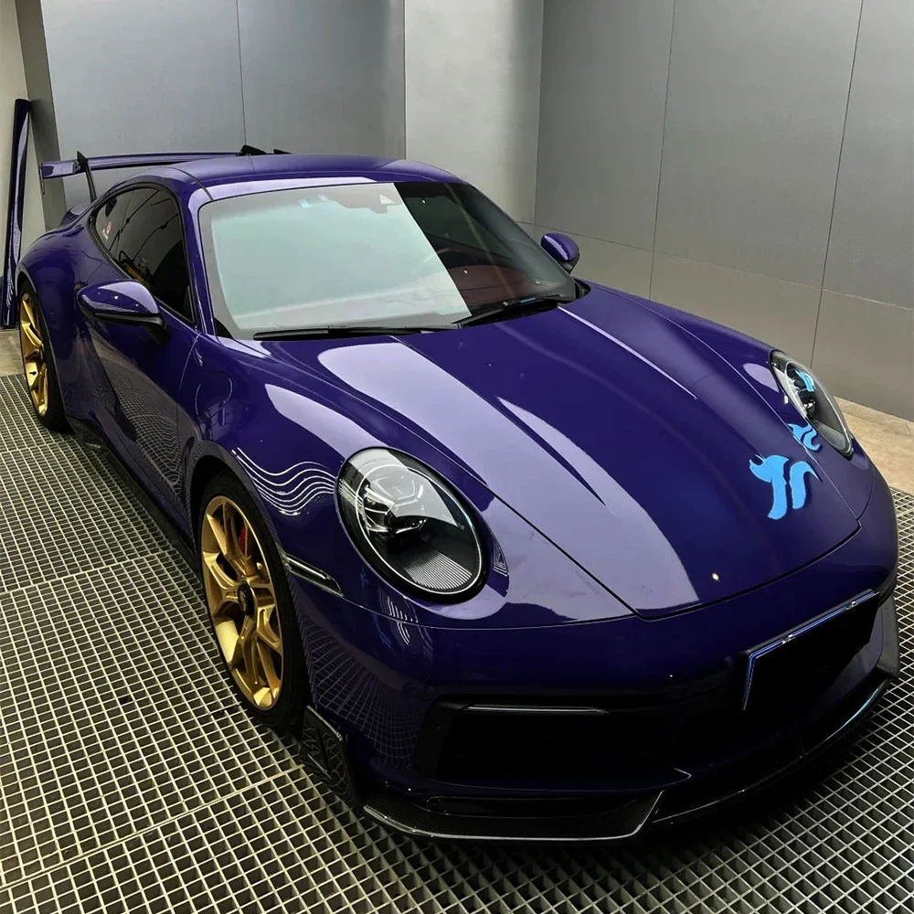 Car Sticker Wrap Film Platinum Ultra Violet Color Change Vinyl Film PET Bubble Free Wrapping Decal Car Sticker Interior Exterior view 4