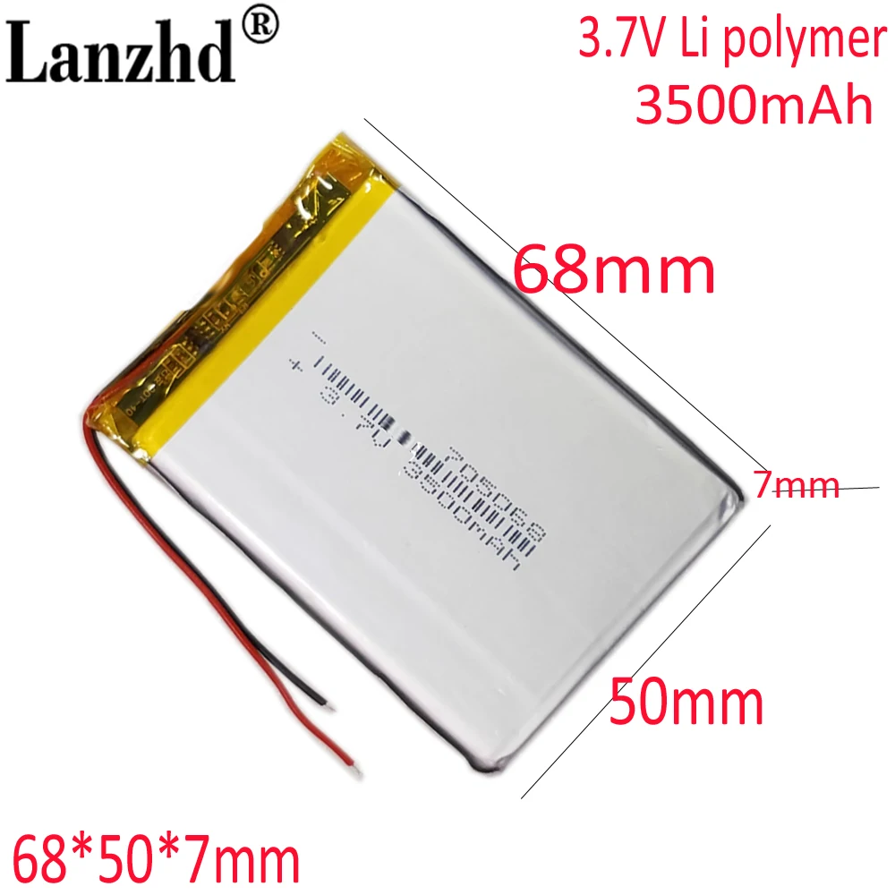 

3.7v 3500mah Lithium Polymer Battery With Board For RG35XX Pda Digital Products 705068 705070 706070 755070 Battery