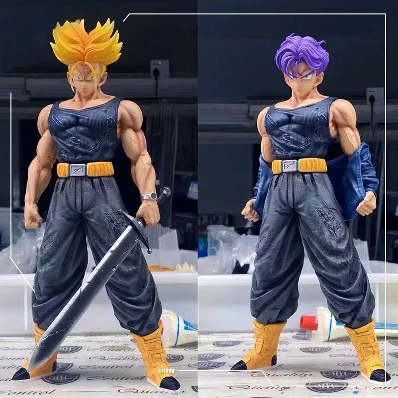 Anime Dragon Ball Trunks Super Saiyan Future Trunks PVC Action Doll Statue Series Model Toy Boy Chassis Ornament Birthday Gift