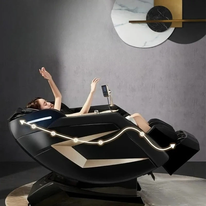Full Body Massage Chair with Zero Extended Footrt SL Track Yoga Stretch Foot Rollers and Heating