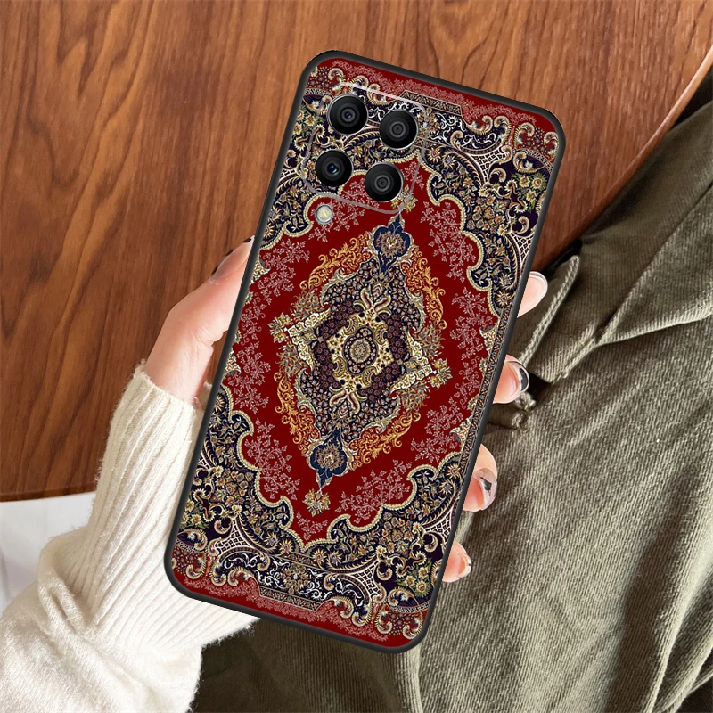 Retro Ethnic Carpets Turkish Rug Case For Samsung Galaxy M14 M34 M54 M12 M32 M52 M15 M11 M13 M06 M16 M36 M56 M31 M53 M35 M55 - view 6