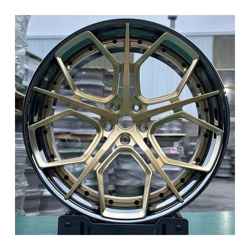 Two-Piece Brushed Forged Wheel  Wheel Rim 16-30 Inches 6061-T6 Aluminum Alloy for Modification Car