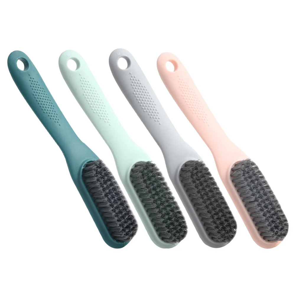 

4 Pcs Shoes Scrubber Shoe Long H Laundry Scrubber PP Material Plastic Brush Portable Laundry Brush Storage