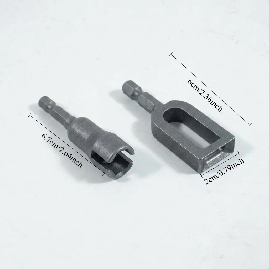 2pcs Drill Additions Including New Wire Twister And Wing Nut Socket, Fast for Tying Rebars And Wires, Practical Binding Fittings