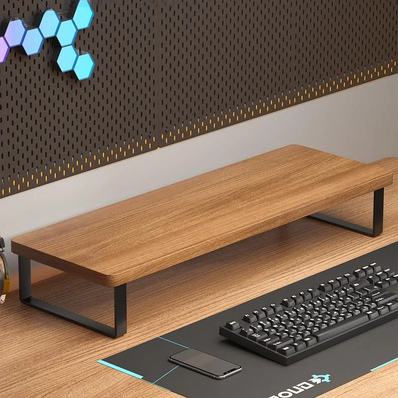 Elevated Desktop Stand Notebook Holder Office Desk Monitor Support Bracket Multi-layer Wooden Frame Economic Type