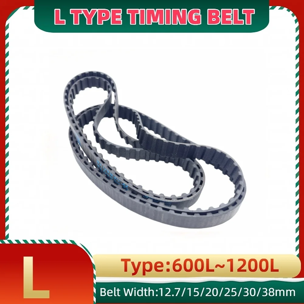 

Резиновый ремень от 600 до 1200 л, модель L, ширина ремня ГРМ 12,7 мм, 15 мм, 20 мм, 25 мм, 30 мм, 38 мм, синхронный ремень, шаг зубца, 9,525 мм, L ремень