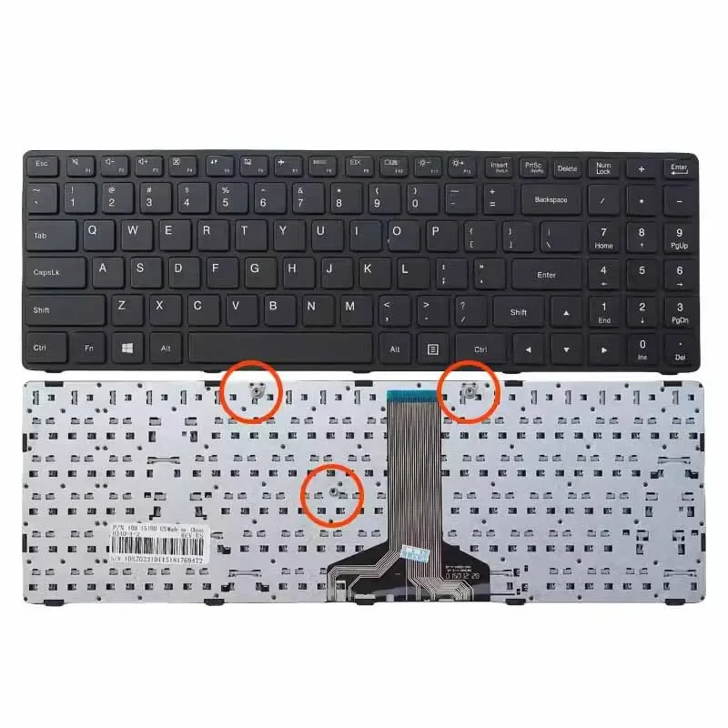 New replacement Keyboard no backlit for Lenovo ideapad 100-14IBD 100-14IBY 100-15IBD 100-15IBY