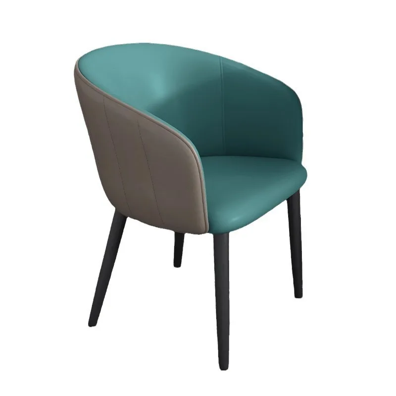 

Light luxury household high-end small apartment hotel back chair with armrest restaurant leisure chair