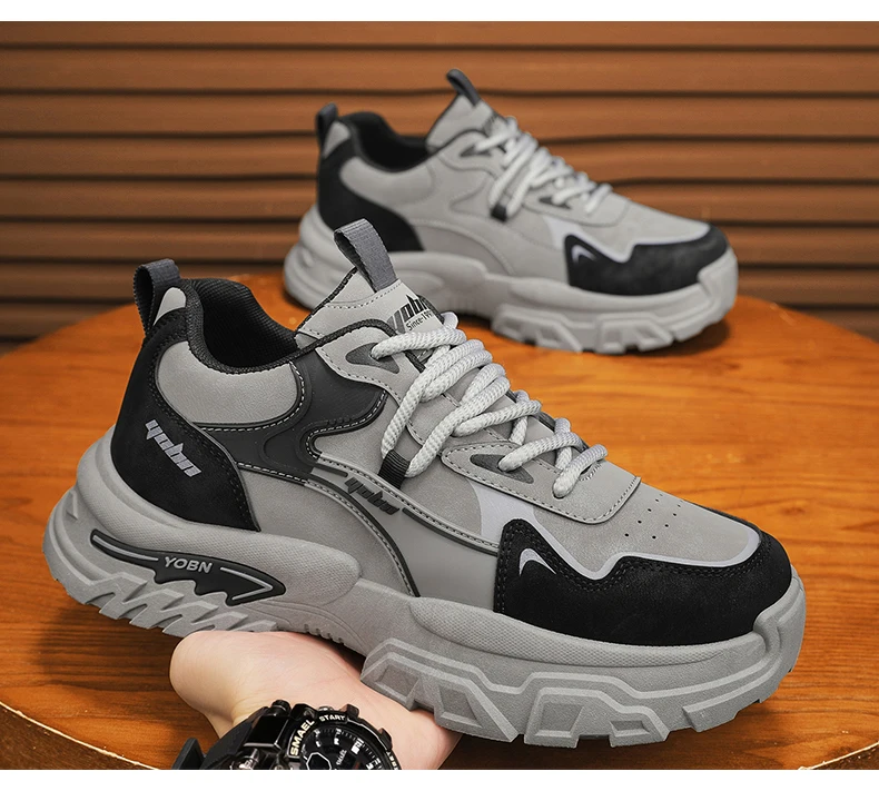 Chunky Sneakers für alle Jahreszeiten, atmungsaktiv, leicht, Outdoor-Freizeitschuhe, modische Sportschuhe mit weicher Sohle, Laufschuhe, Boardschuhe – Detail 19