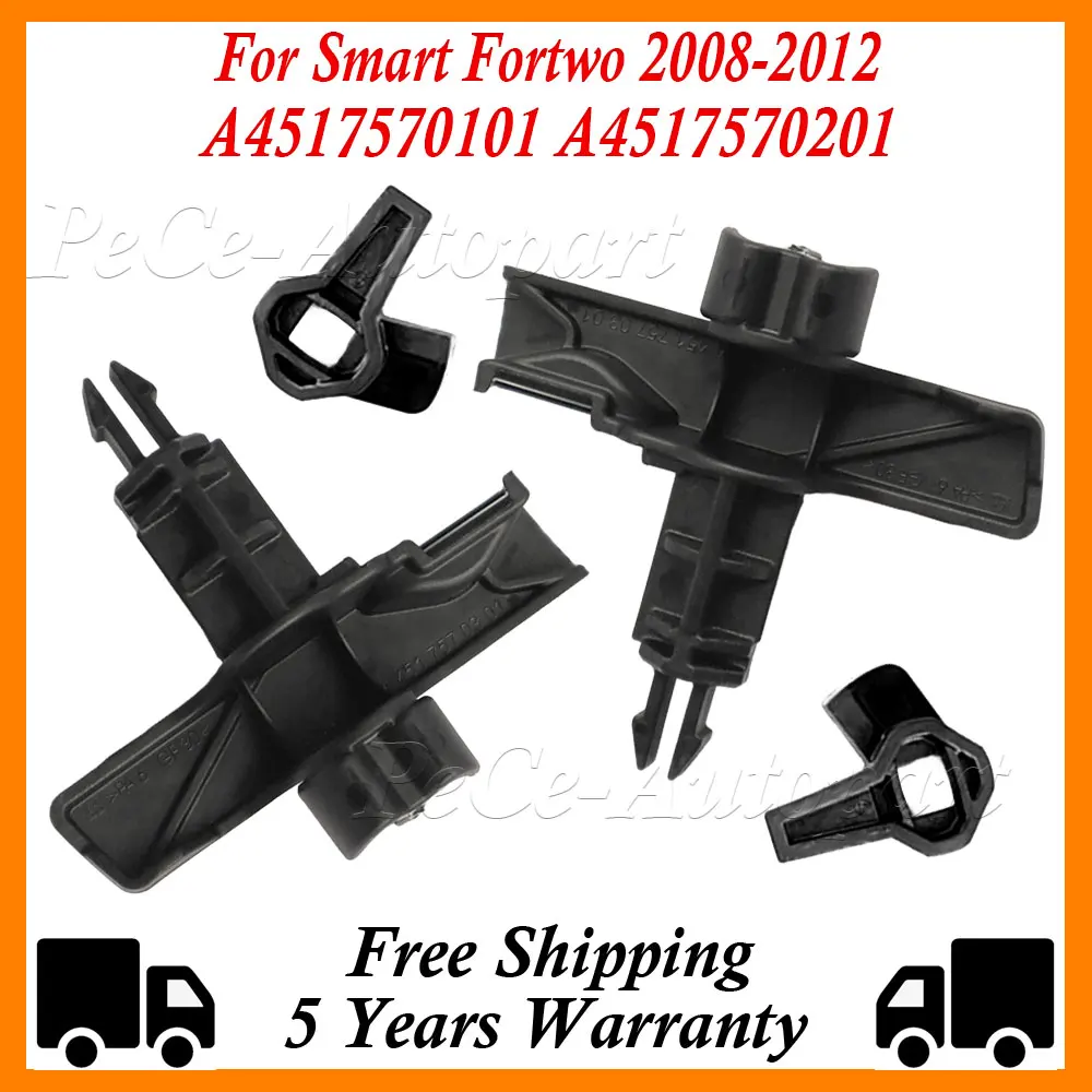 For Smart Fortwo 451 2008-2012 New Front Hood Bonnet Lock Latch Mechanism 2/4PCS 4517570301C22A 4517570401C22A A4517570201