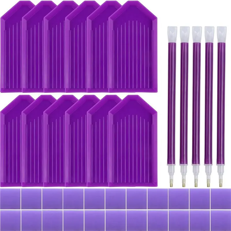 AT53 3 Set 5D Diamond Art Painting Tools And Accessories Kit, Diamond Art Painting DIY Accessories view 2