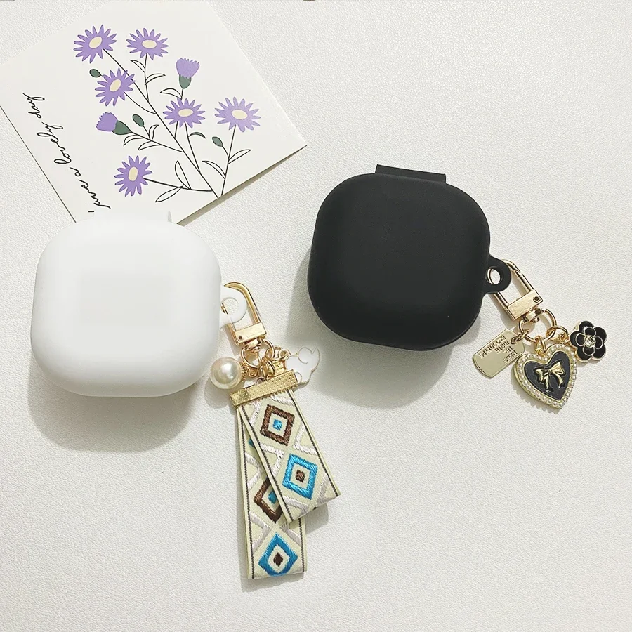 ل Soundcore C40i / V20i حافظة موضة زهرة قلادة الحبل/لطيف الدب سماعة أذن من السيليكون غطاء ل Soundcore V20i غطاء