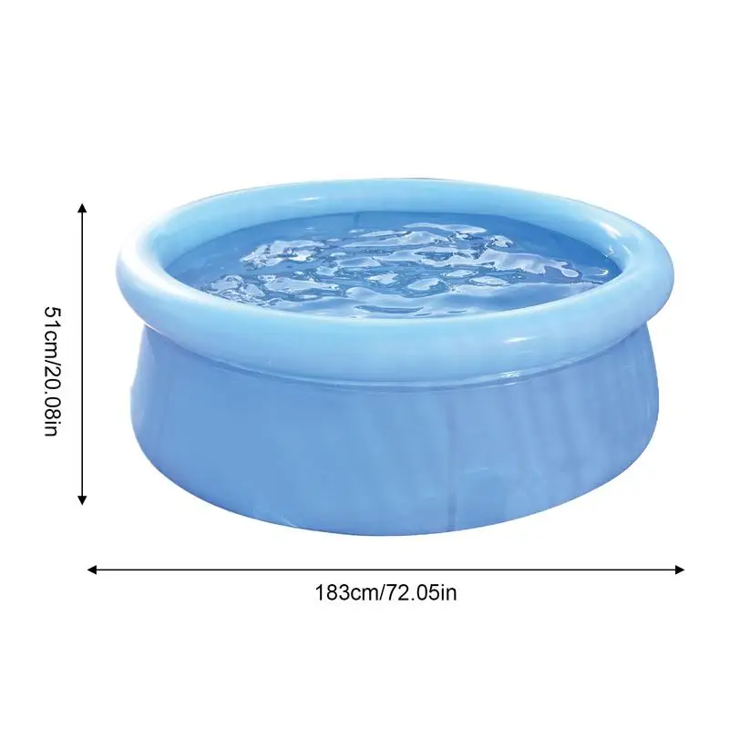 Piscina inflable grande, piscina inflable plegable para niños pequeños, estanque de natación, bañera inflada multiusos, parque infantil de agua para exteriores