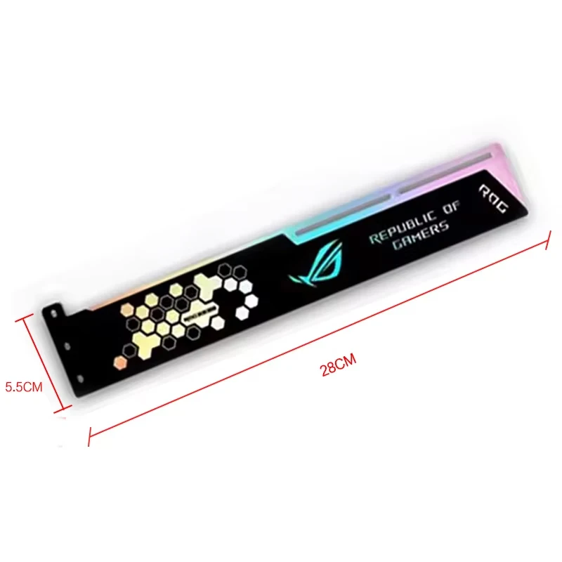 حامل حامل بطاقة الرسومات العالمي ودعم وحدة معالجة الرسومات، ASUS TUF AORUS ROG Brand Belief، 5V 3Pin ARGB MOD Gamer Case Decoration