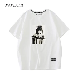 WAVLATII New White Fashion Women Summer T Shirts Female Pink 100% Cotton Tees Lady Light Green Casual Short Sleeve Tops WT2218