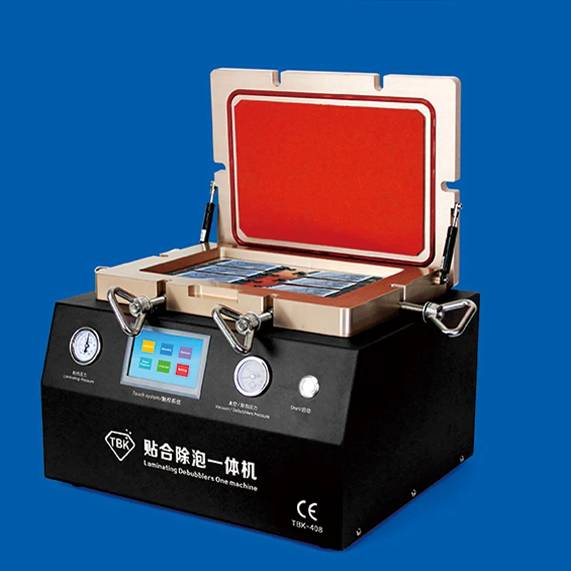TBK408 Vacuum Frame Laminating Machine Air Bubble Remover 2 In 1 Touch Screen Repair Machine Bubble Adhesive Remover Machine Lcd