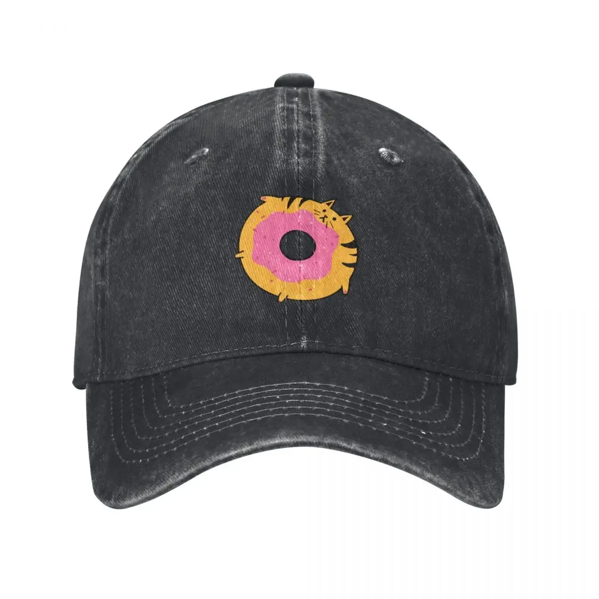 

donut cat Baseball Cap beach hat Bobble Hat For Men Women's