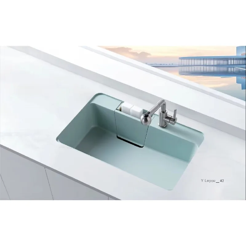 Lavello in Porcellana di Giada per Uso Alimentare, Resistente alle Macchie, per Cucina 780x500x248mm