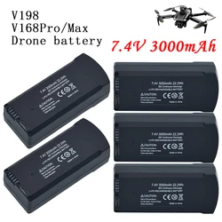 Original 7.4V 3000mAh Lipo Battery V198 MAX PRO 8K drone battery pack, suitable for spare parts of V198 GPS RC quadcopter
