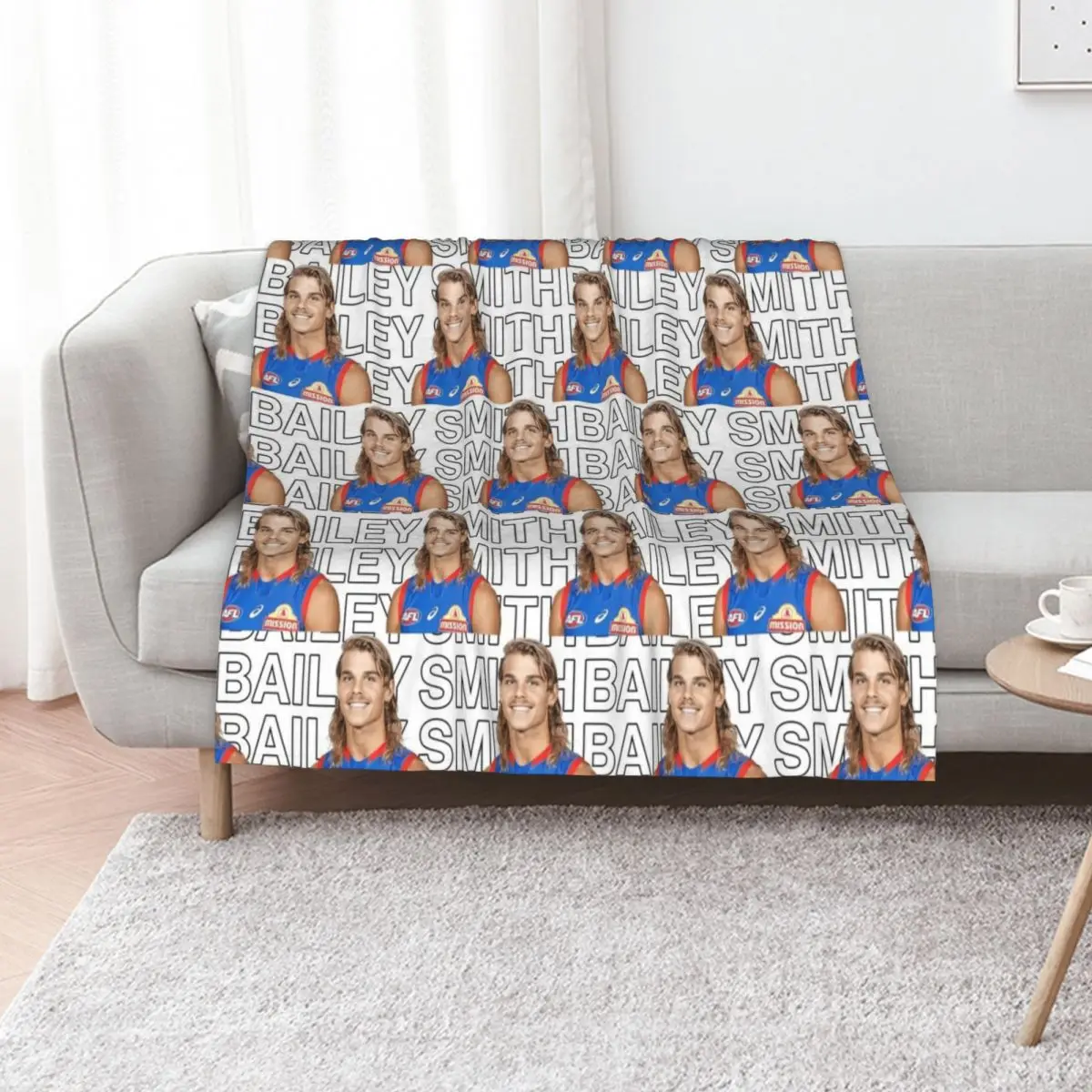 Bailey Smith Throw Blanket Warm for sofa for babies Sofa warm winter Sofas Blankets