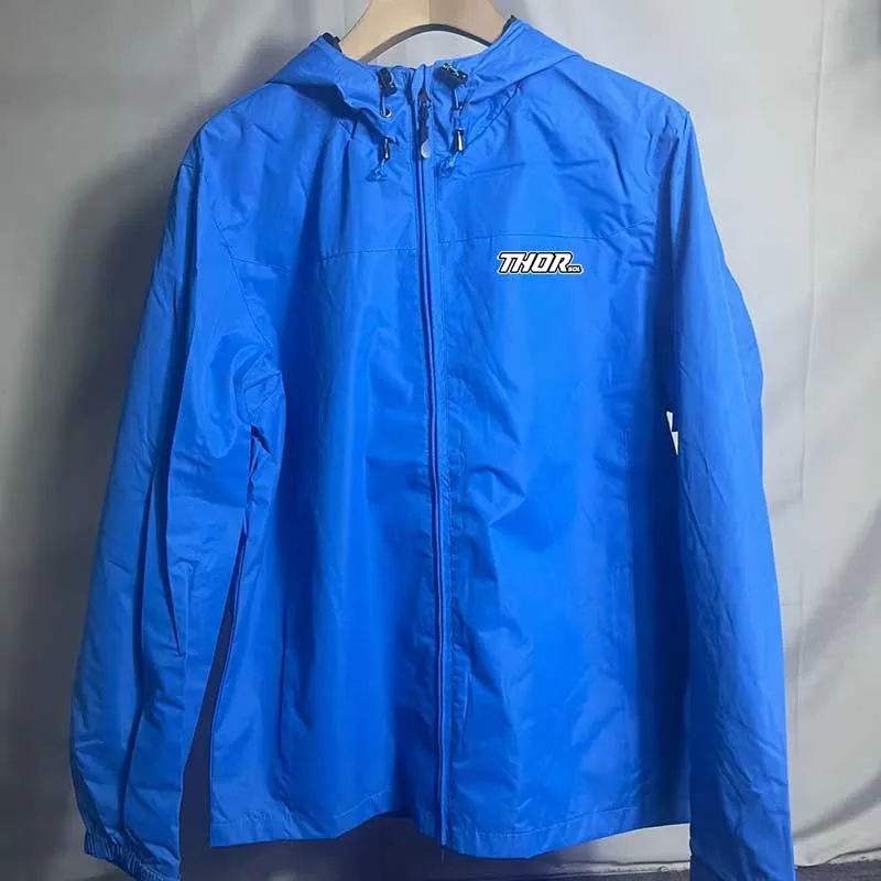 

THORSOL Cycling Raincoat Hooded Jacket Waterproof Breathable Leisure Coat Trekking Men Women Outdoor Sports Clothing Raincoat